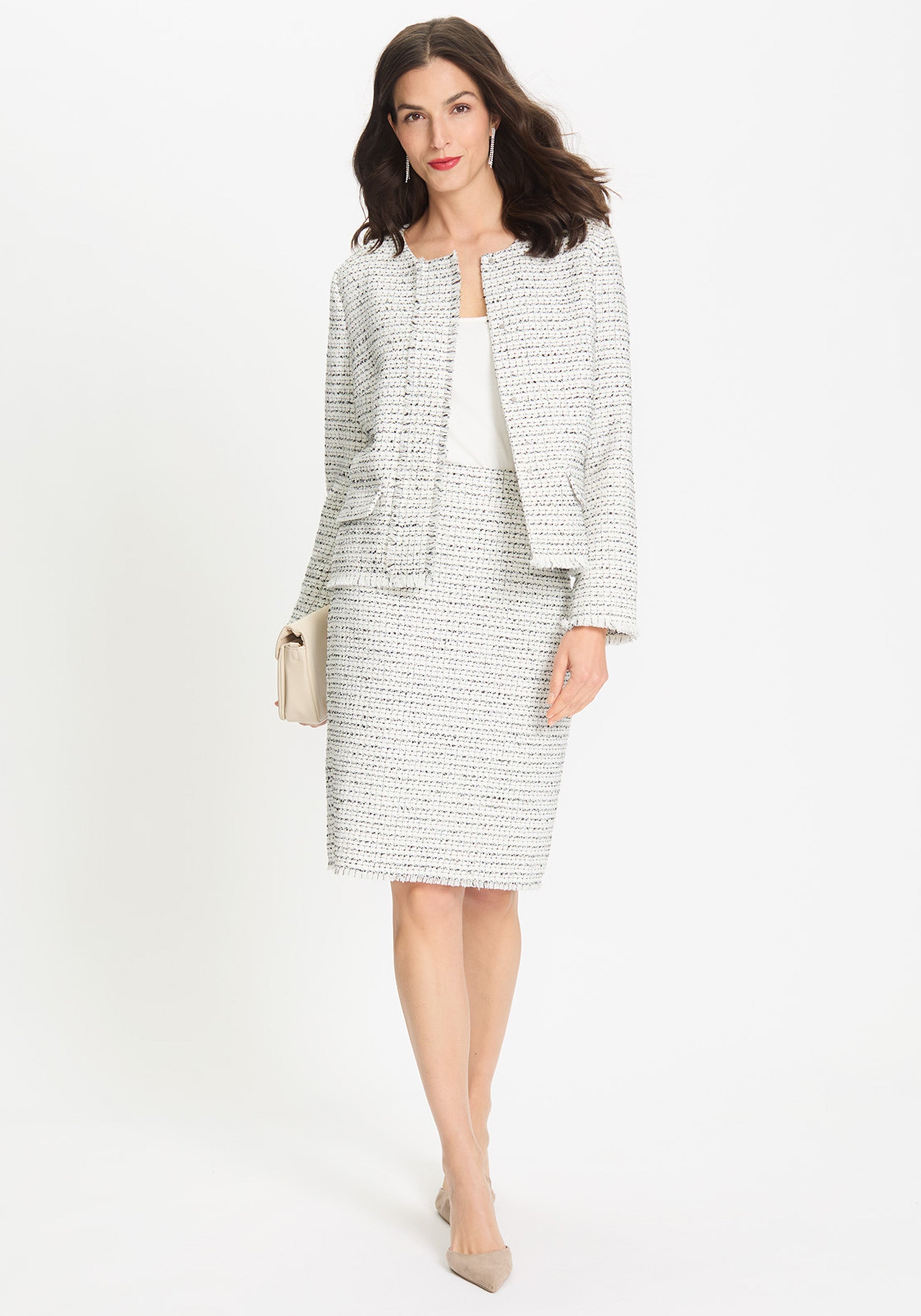 Edmonton Essence™ | Classic Tweed Skirt