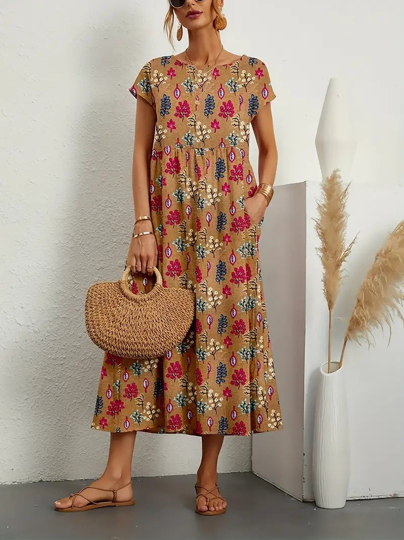 Edmonton Essence™ | Elegant Floral Dress