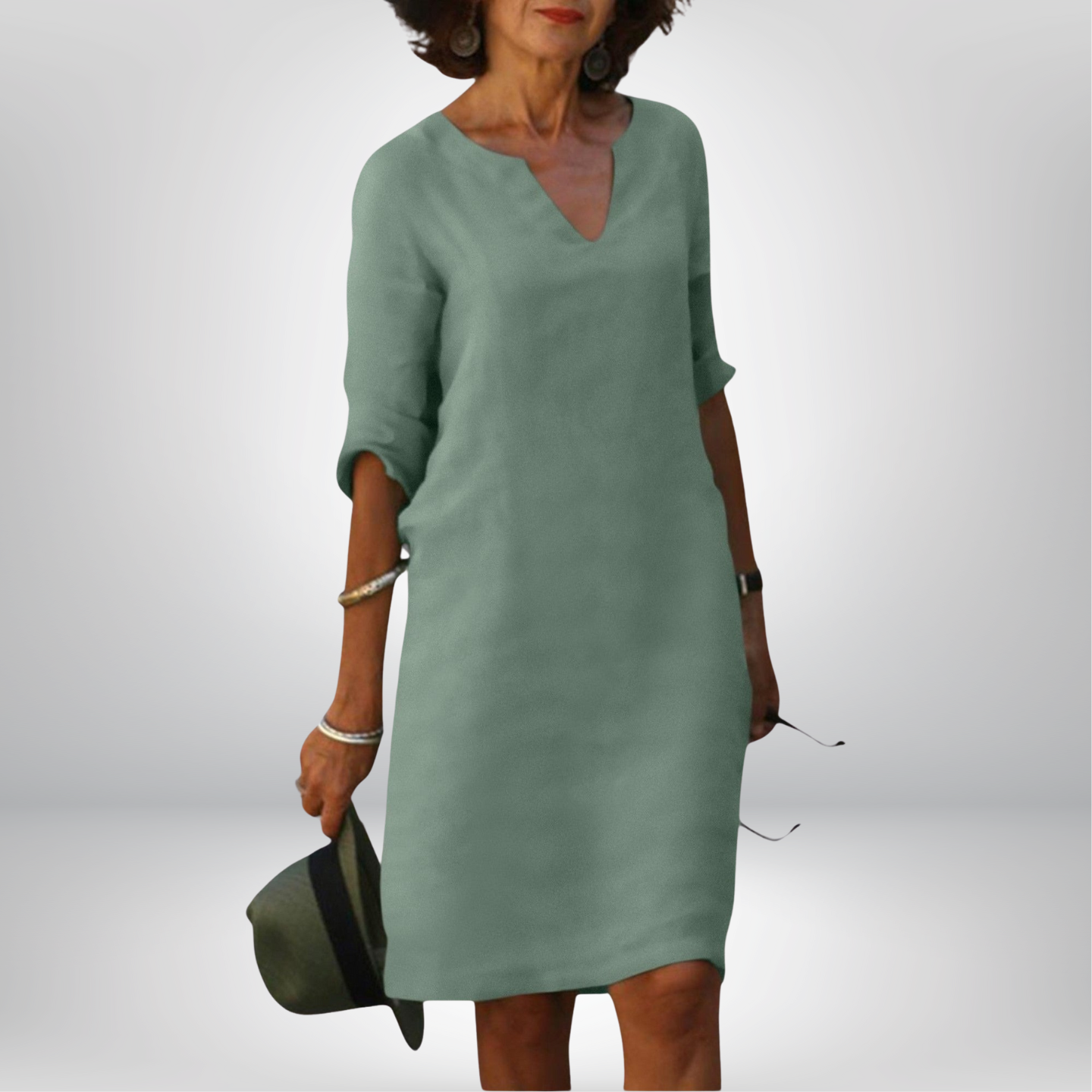 Edmonton Essence | Sophisticated Midi Dress (Buy,1 Get 1 free)