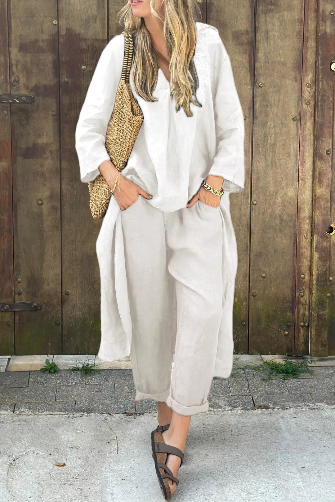 Edmonton Essence™ | Chic Two-Piece Linen Set