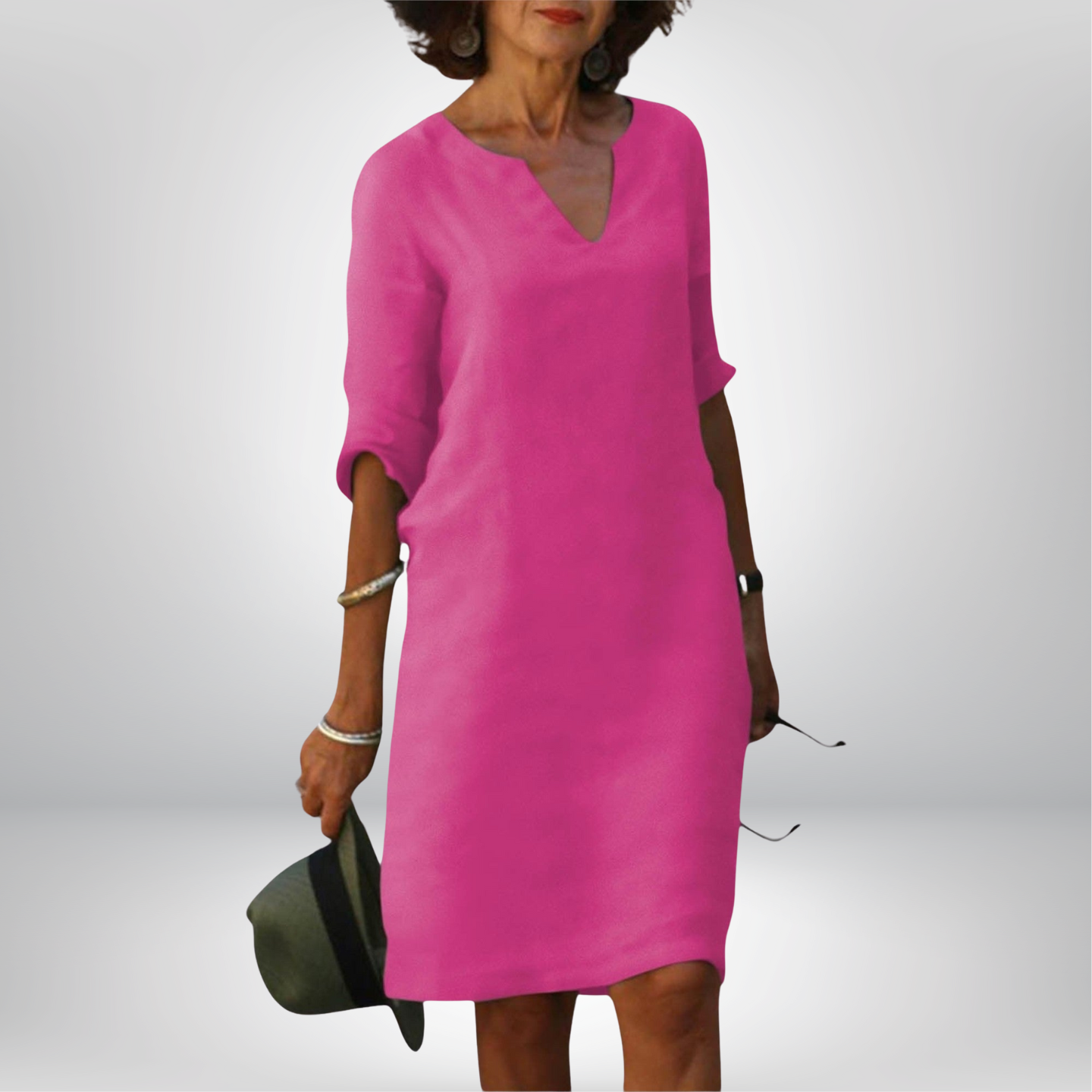Edmonton Essence | Sophisticated Midi Dress (Buy,1 Get 1 free)