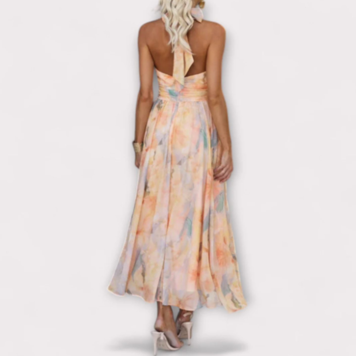 Edmonton Essence™ | Halter-Neck Maxi Dress