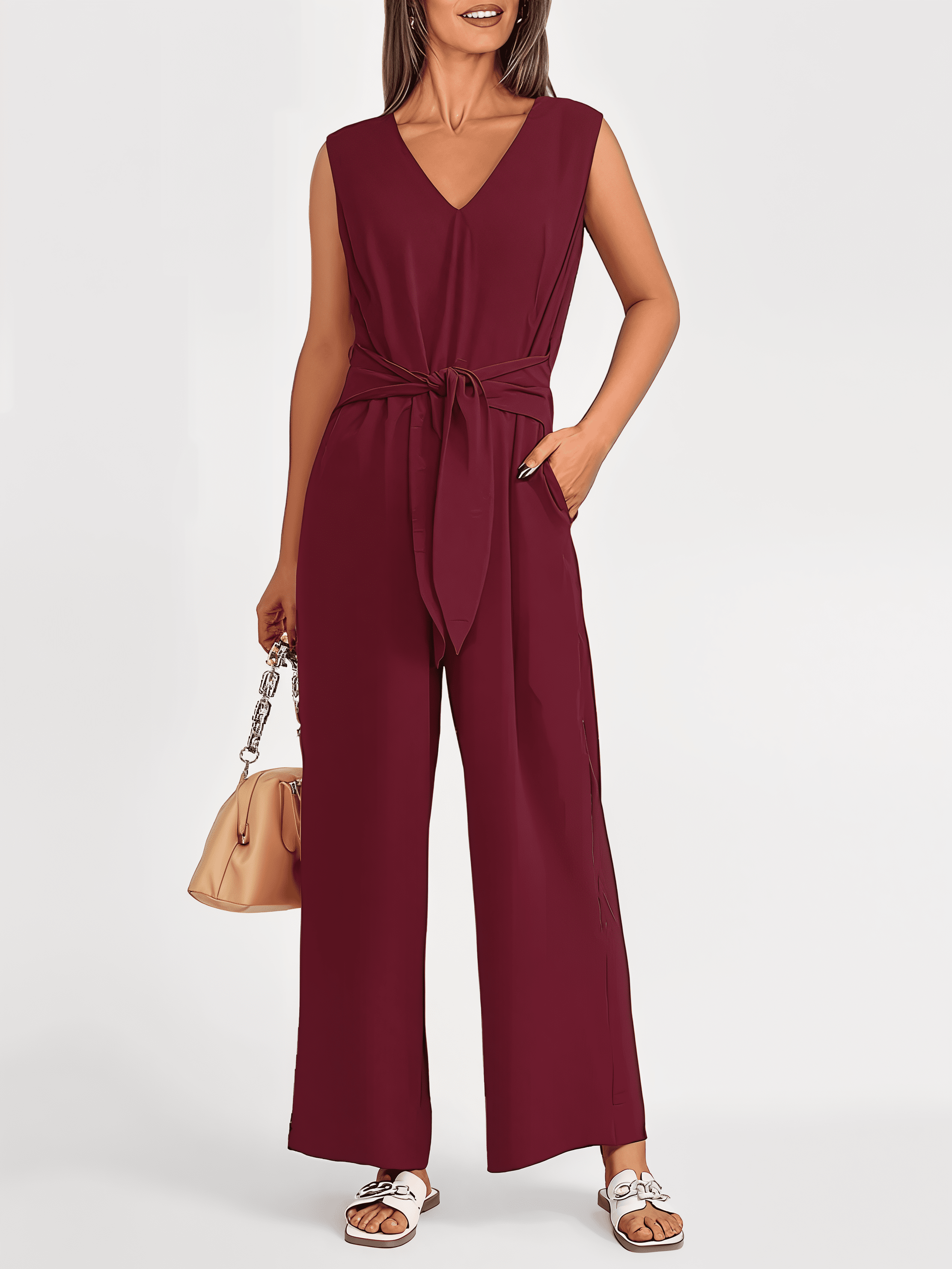 Edmonton Essence™ | Lightweight Waist Knot Jumpsuit