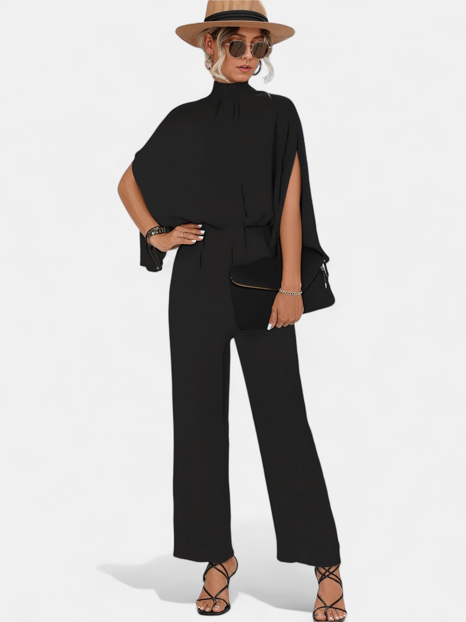 Edmonton Essence™ | Chic Jumpsuit with Split Sleeves