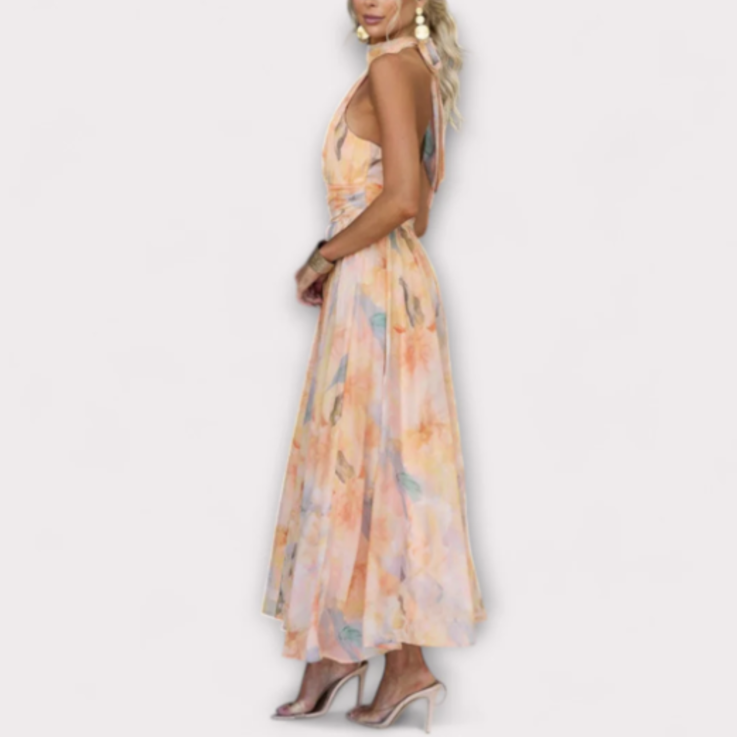 Edmonton Essence™ | Halter-Neck Maxi Dress