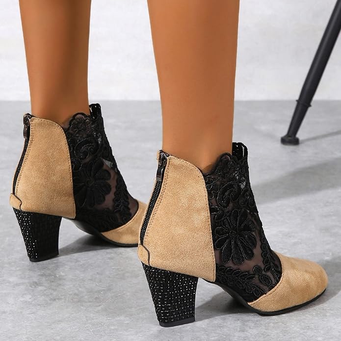 Edmonton Essence™ | Chic High Heel Ankle Boots