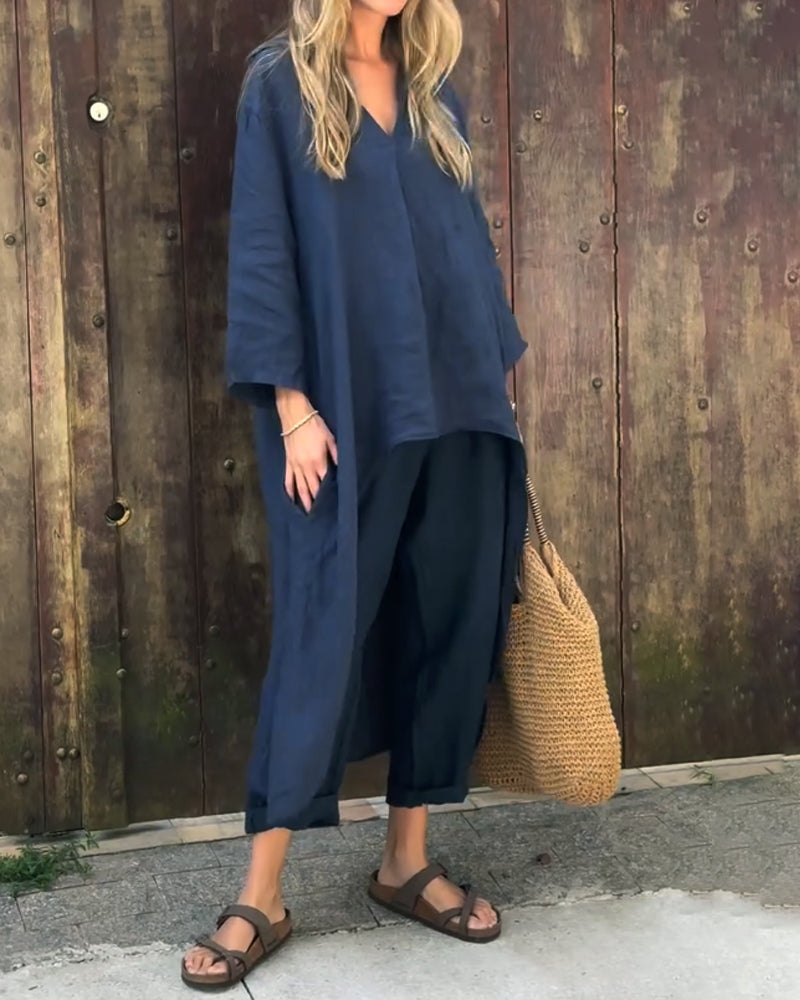 Edmonton Essence™ | Chic Two-Piece Linen Set