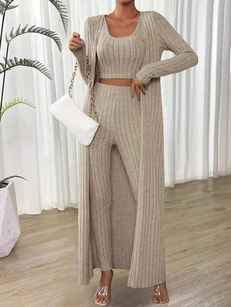 Edmonton Essence™ | Chic Three-Piece Jumpsuit
