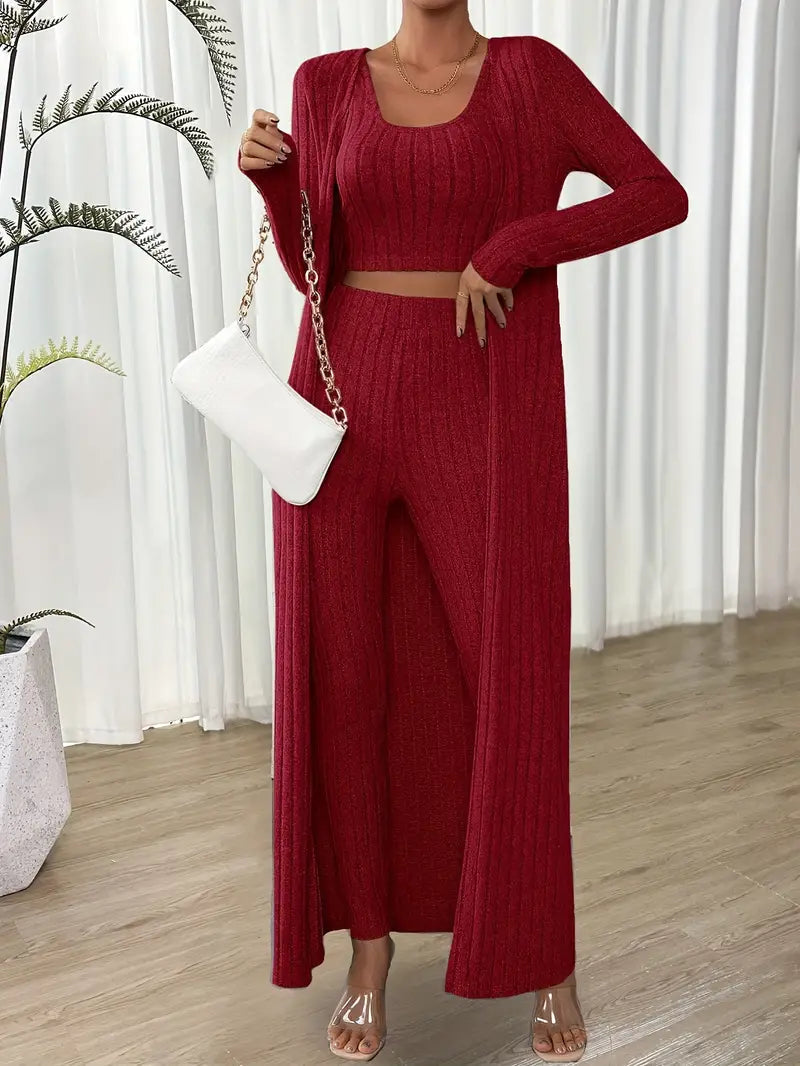 Edmonton Essence™ | Chic Three-Piece Jumpsuit