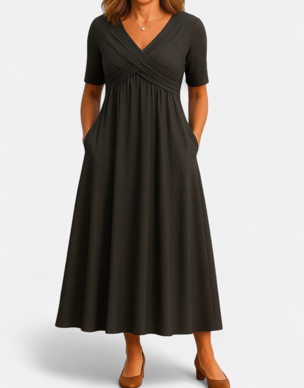 Edmonton Essence™ | Elegant Dress with Belly Coverage