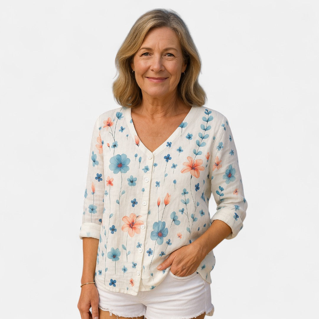 Edmonton Essence™ | Loose-Fit Floral Top
