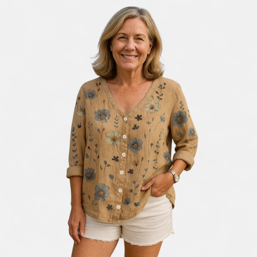Edmonton Essence™ | Loose-Fit Floral Top