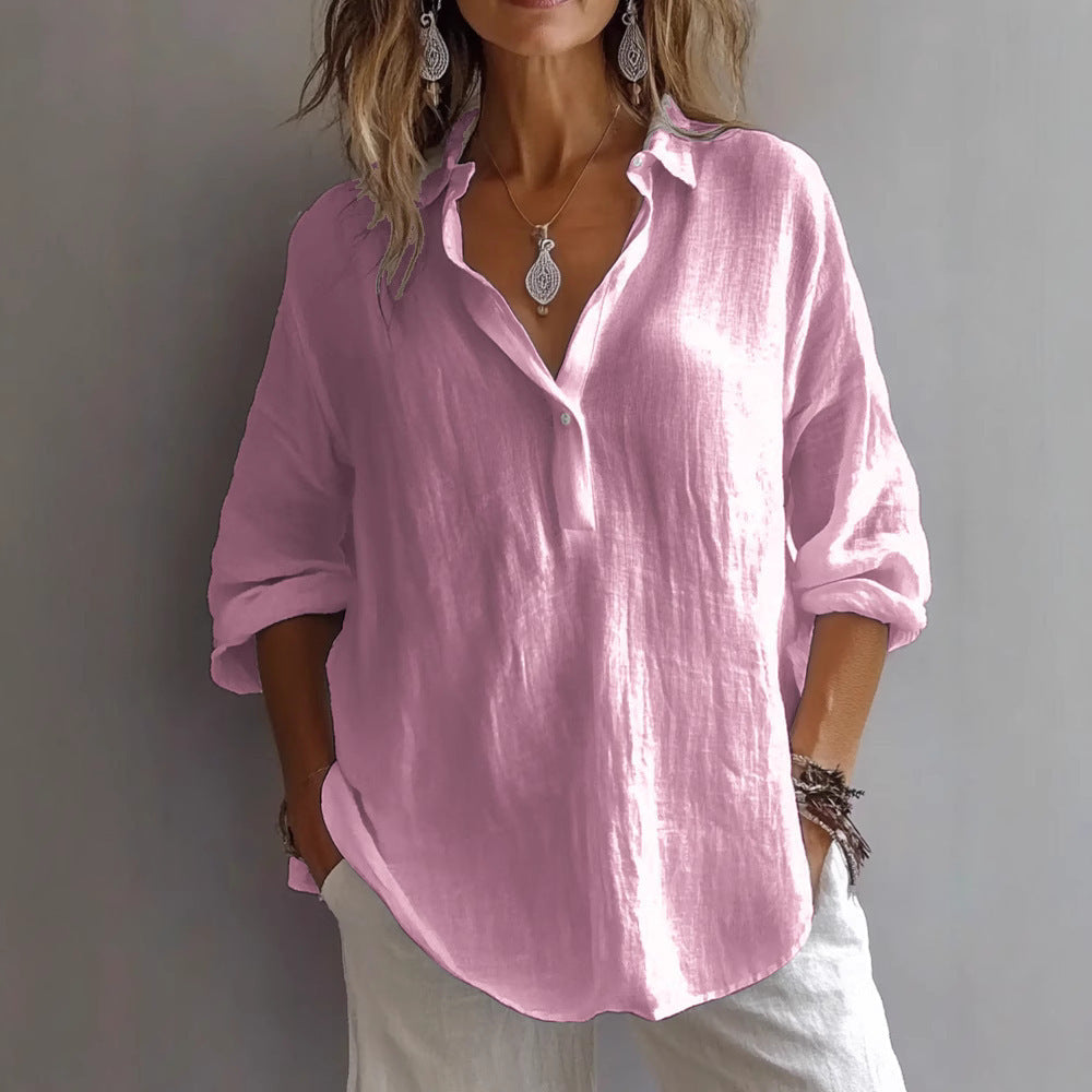 Edmonton Essence™ | Chic Linen Blouse