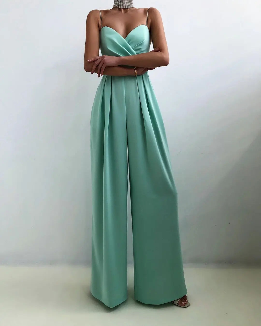 Edmonton Essence™ | Elegant Pleated Jumpsuit