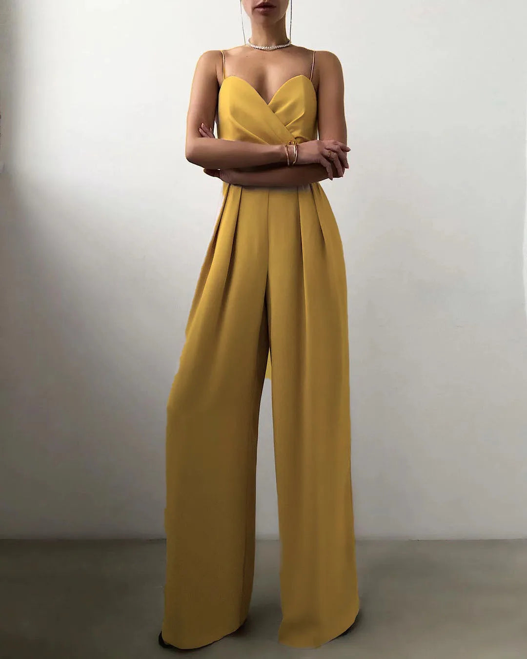 Edmonton Essence™ | Elegant Pleated Jumpsuit