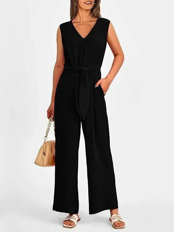 Edmonton Essence™ | Lightweight Waist Knot Jumpsuit