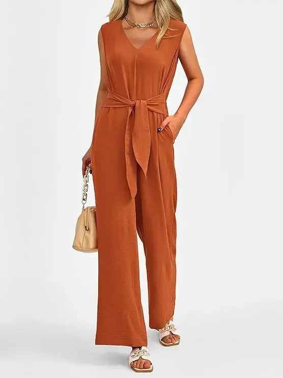 Edmonton Essence™ | Lightweight Waist Knot Jumpsuit