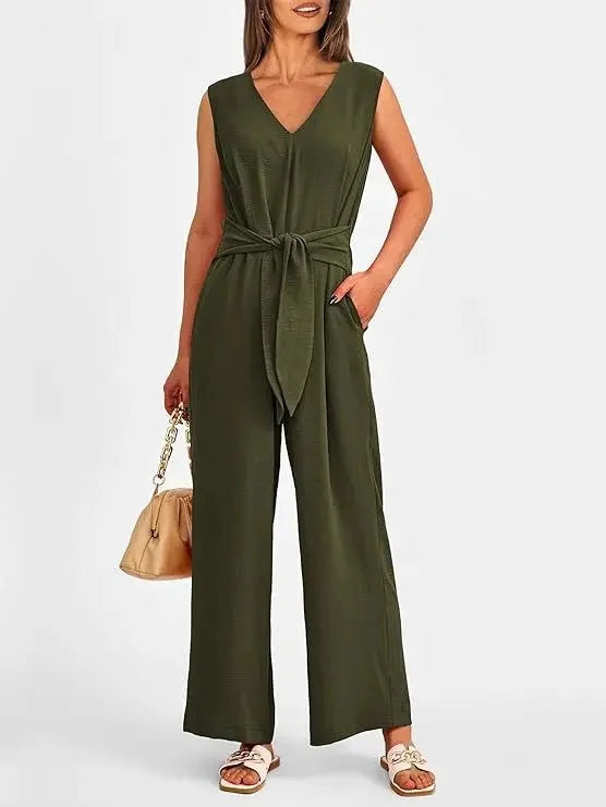 Edmonton Essence™ | Lightweight Waist Knot Jumpsuit