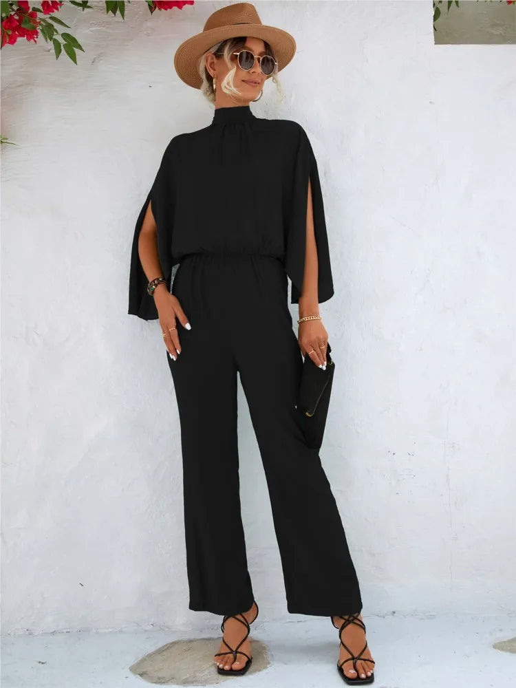 Edmonton Essence™ | Chic Jumpsuit with Split Sleeves