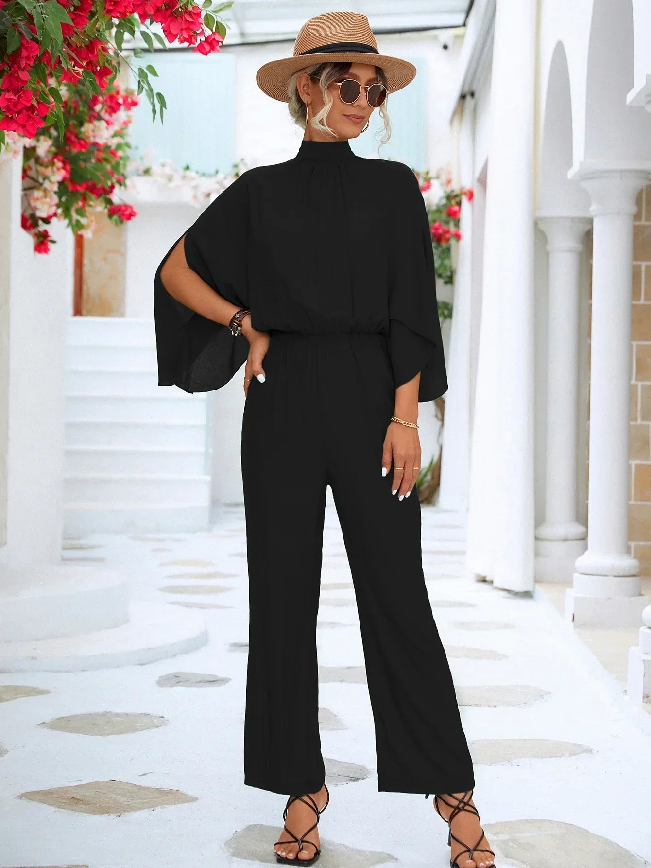 Edmonton Essence™ | Chic Jumpsuit with Split Sleeves