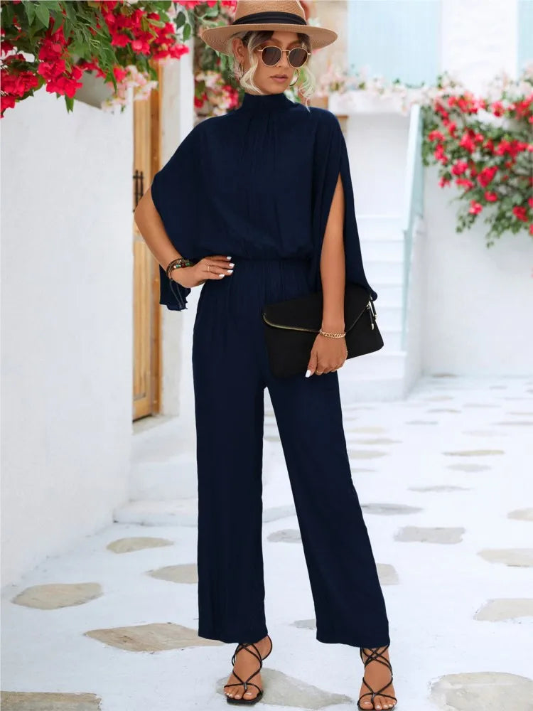 Edmonton Essence™ | Chic Jumpsuit with Split Sleeves