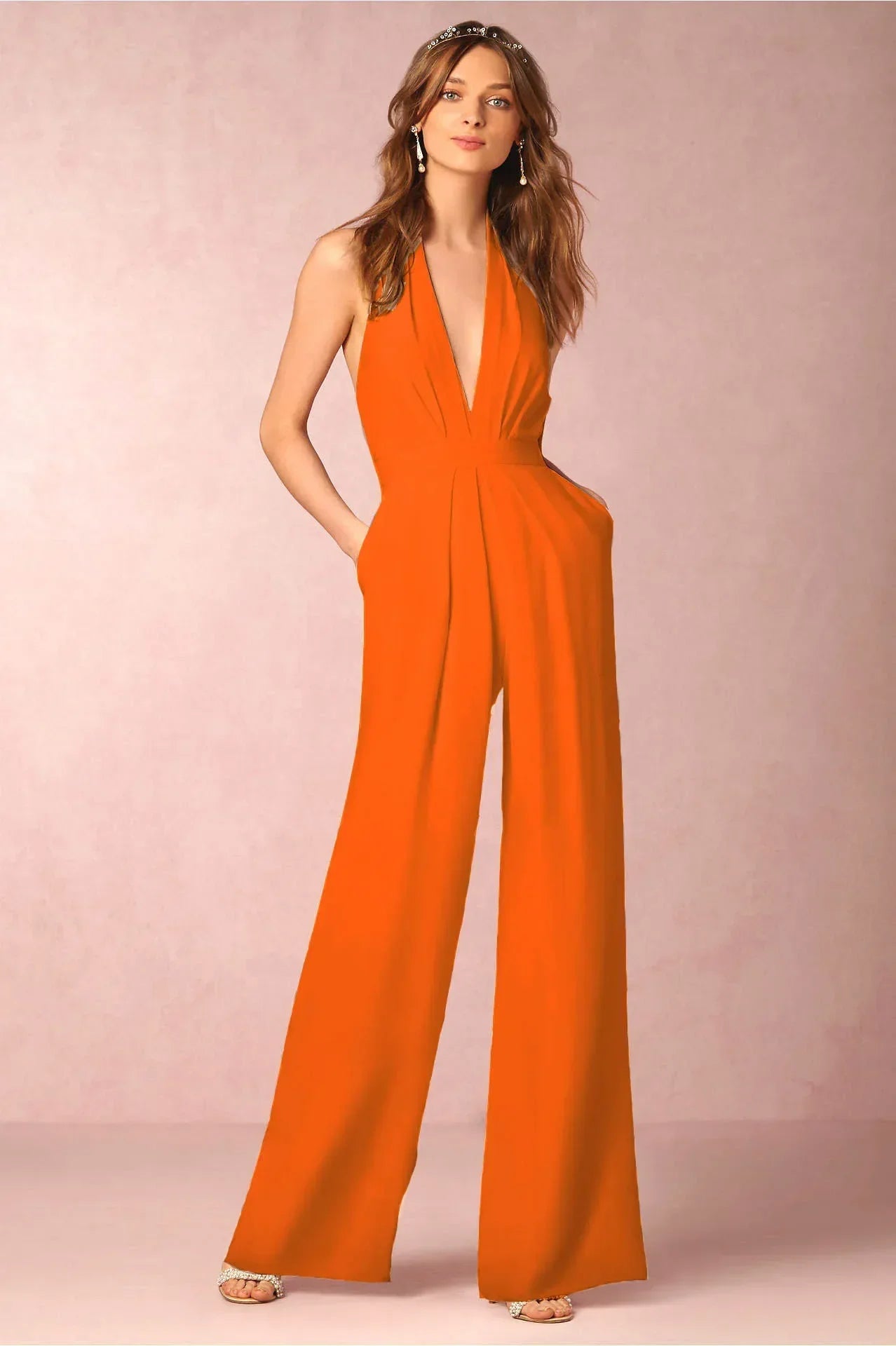 Edmonton Essence™ | Elegant Halter Jumpsuit