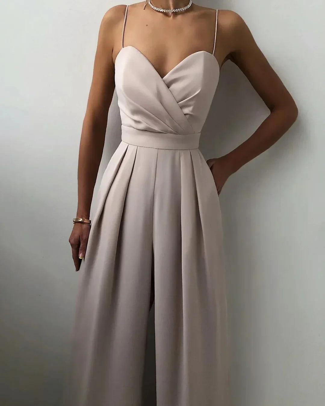 Edmonton Essence™ | Elegant Pleated Jumpsuit