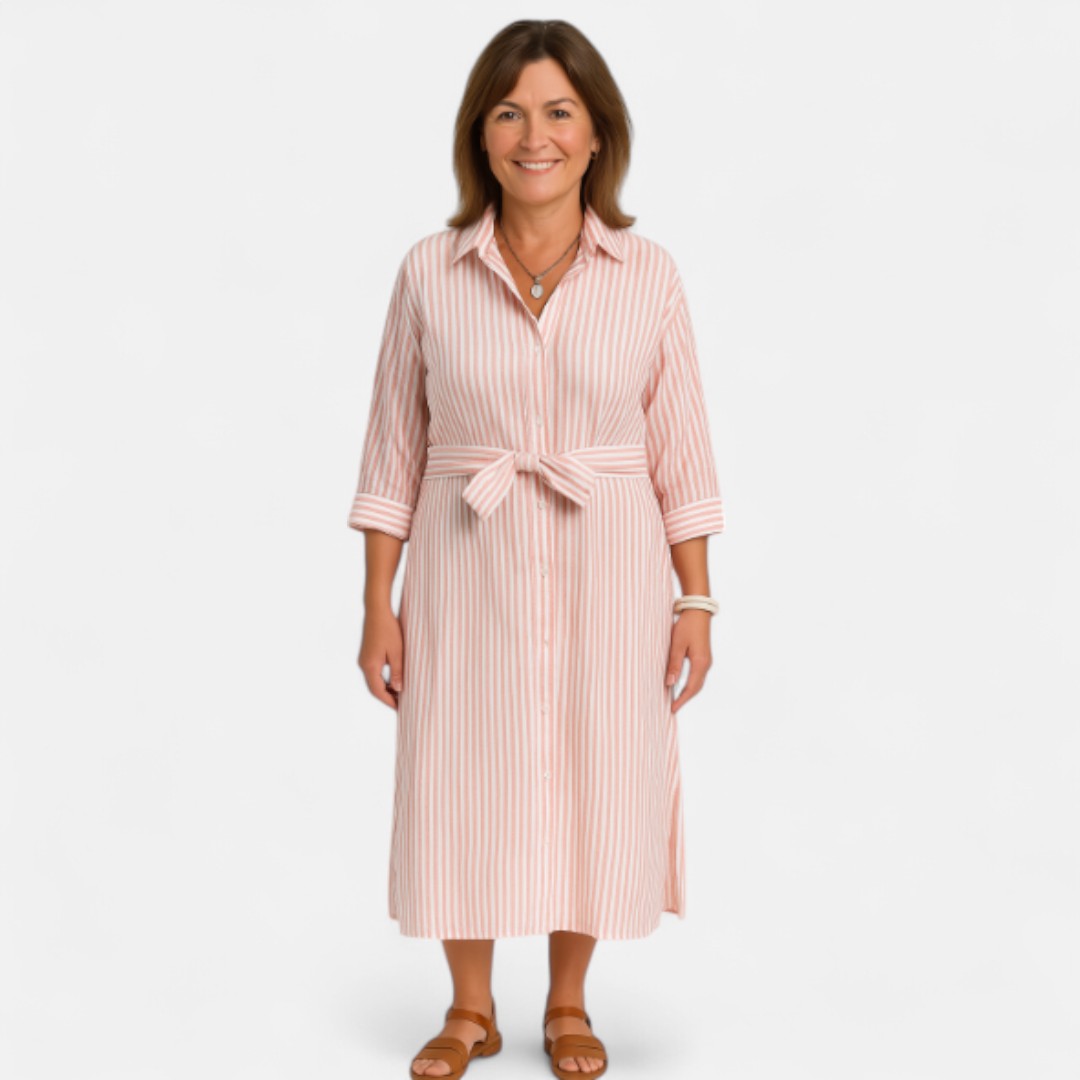 Edmonton Essence™ | Timeless Striped Dress