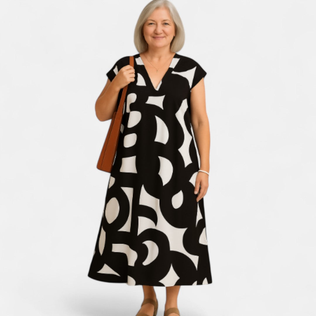 Edmonton Essence™ | Flowing V-Neck Dress