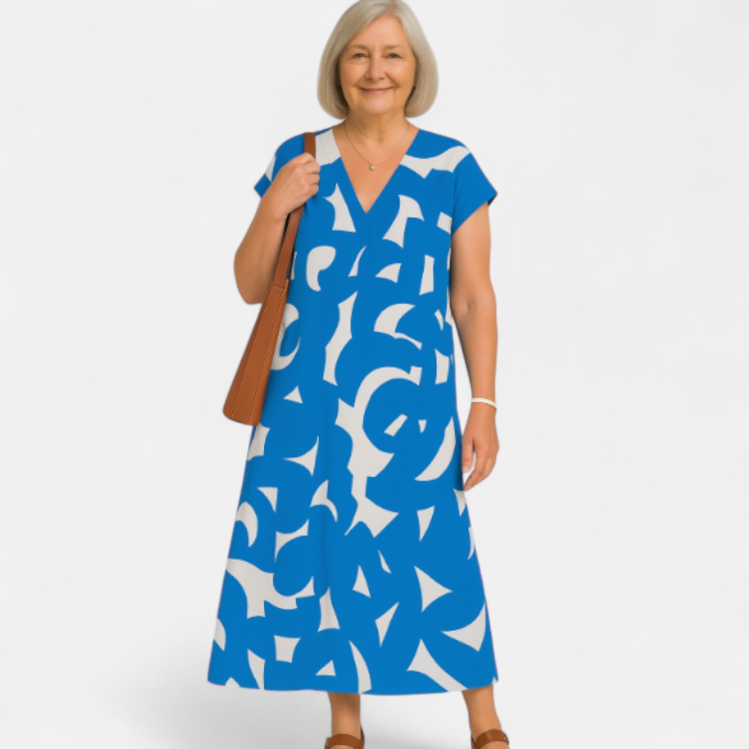Edmonton Essence™ | Flowing V-Neck Dress
