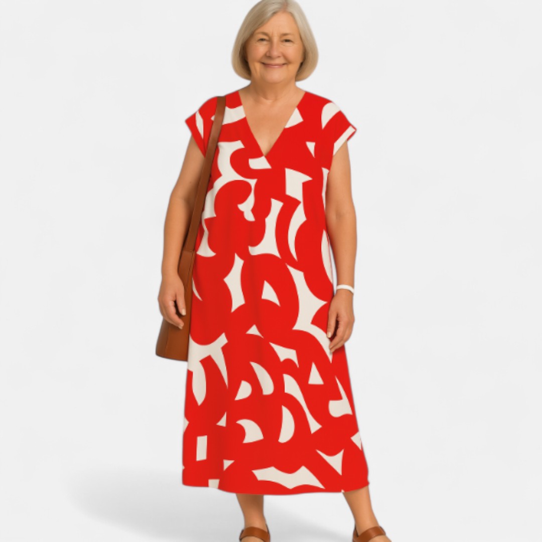 Edmonton Essence™ | Flowing V-Neck Dress