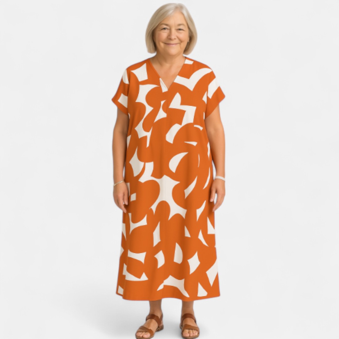 Edmonton Essence™ | Flowing V-Neck Dress