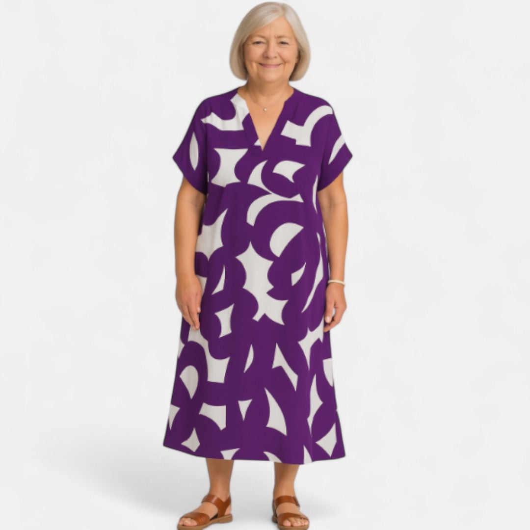 Edmonton Essence™ | Flowing V-Neck Dress