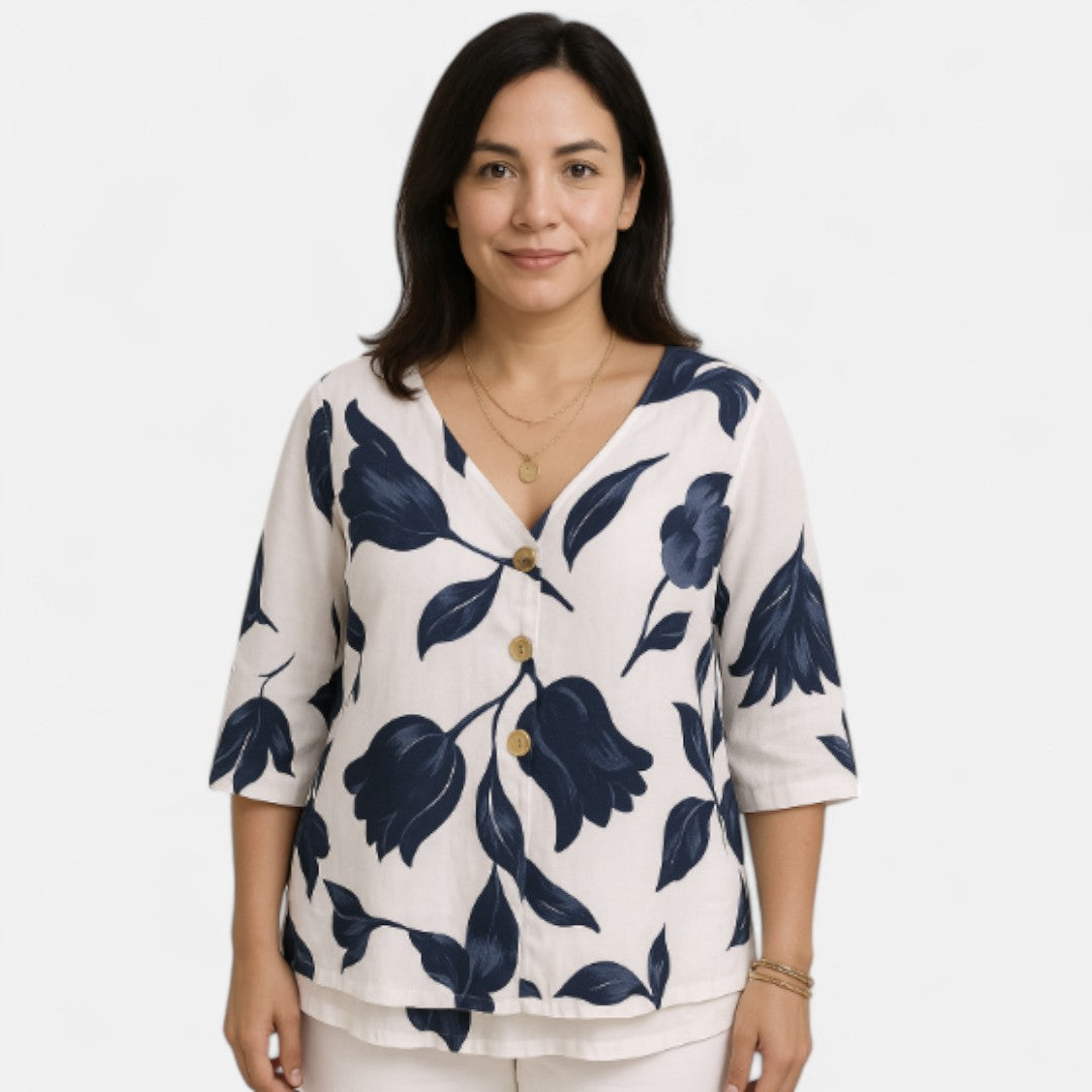 Edmonton Essence™ | Flattering Floral Blouse