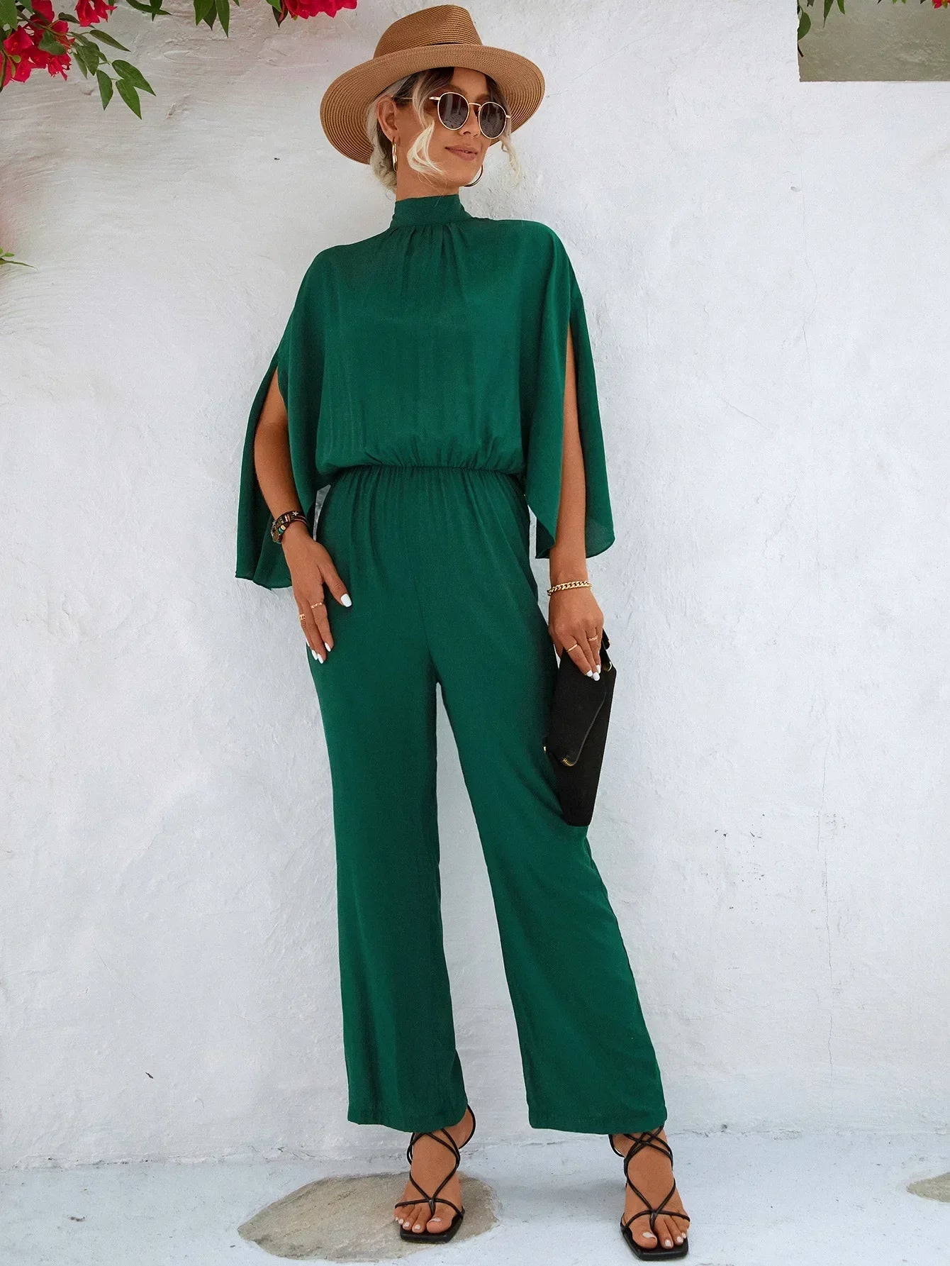 Edmonton Essence™ | Chic Jumpsuit with Split Sleeves
