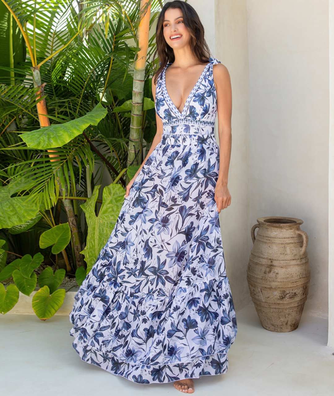 Edmonton Essence™ | 2 in 1 V-neck Swimsuit with Skirt