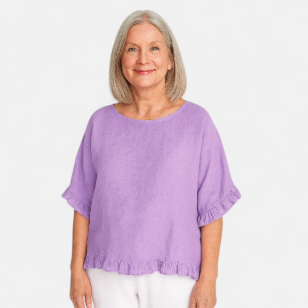 Edmonton Essence™ | Relaxed Fit Ruffle Blouse